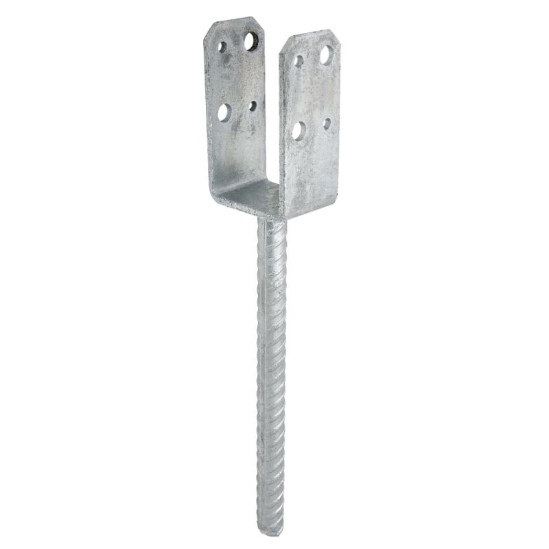 Stolpeholder PSU, CC, 48x40mm, Varmgalvaniseret, 30stk, Fast 833020