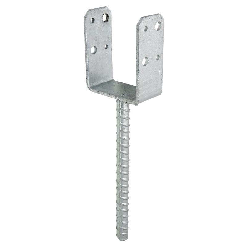 Stolpeholder PSU, CC, 73x40mm, Varmgalvaniseret, 25stk, Fast 833021
