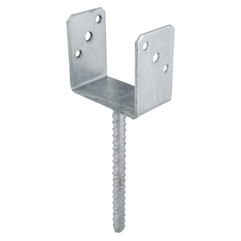 Stolpeholder PSU, CC, 98x60mm, Varmgalvaniseret, 15stk, Fast 833022