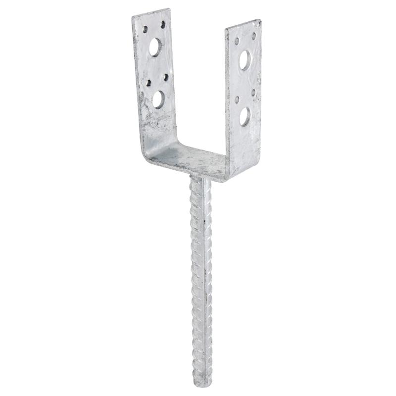 Stolpeholder CSU, CE, 73x40x4mm, Varmgalvaniseret, 10stk, Fast 833024