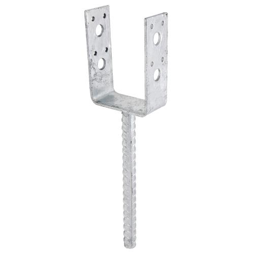 Stolphållare CSU, CE, 73x40x4mm, Varmförzinkad, 10st, Fast 833024