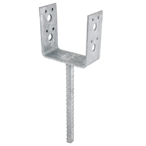 Stolphållare CSU, CE, 98x50x4mm, Varmförzinkad, 15st, Fast 833026