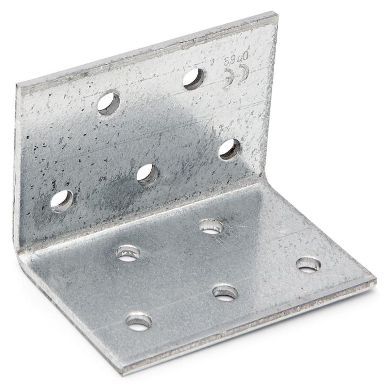 Vinkelbeslag ABM, CC, 40x40x2,5x60mm, Varmgalvaniseret, 80stk, Fast 833133