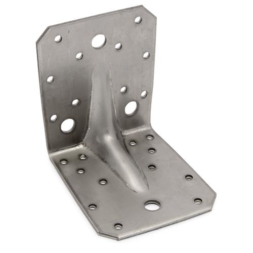 Angle Fitting Stainless Steel A4 105x105x90x3mm