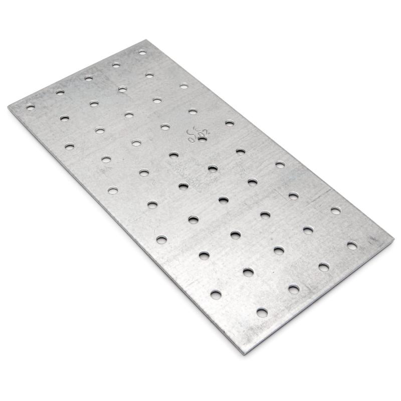 Perforeret Plade HP, CC, 100x200x2mm, Varmgalvaniseret, 40stk, Fast 833322