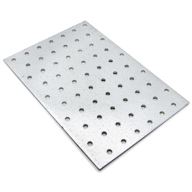 Perforeret Plade HP, CC, 140x200x1,5mm, Varmgalvaniseret, 25stk, Fast 833337