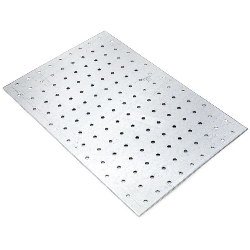 Perforeret Plade HP, CC, 200x300x2mm, Varmgalvaniseret, 10stk, Fast 833348