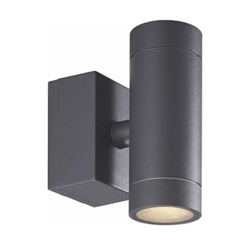 Væglampe Eklof V Mørkegrå GU10/IP54, Malmbergs 9977262