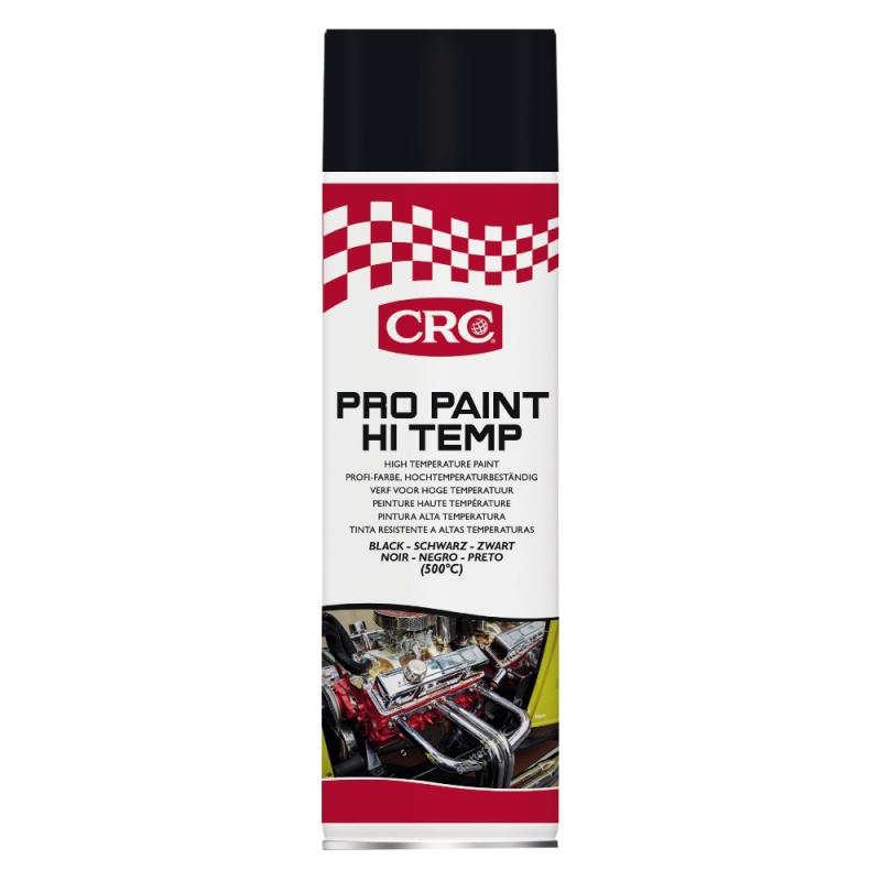 Spraymaling Varmebestandig PRO Maling Hi Temp 500ml Sort CRC