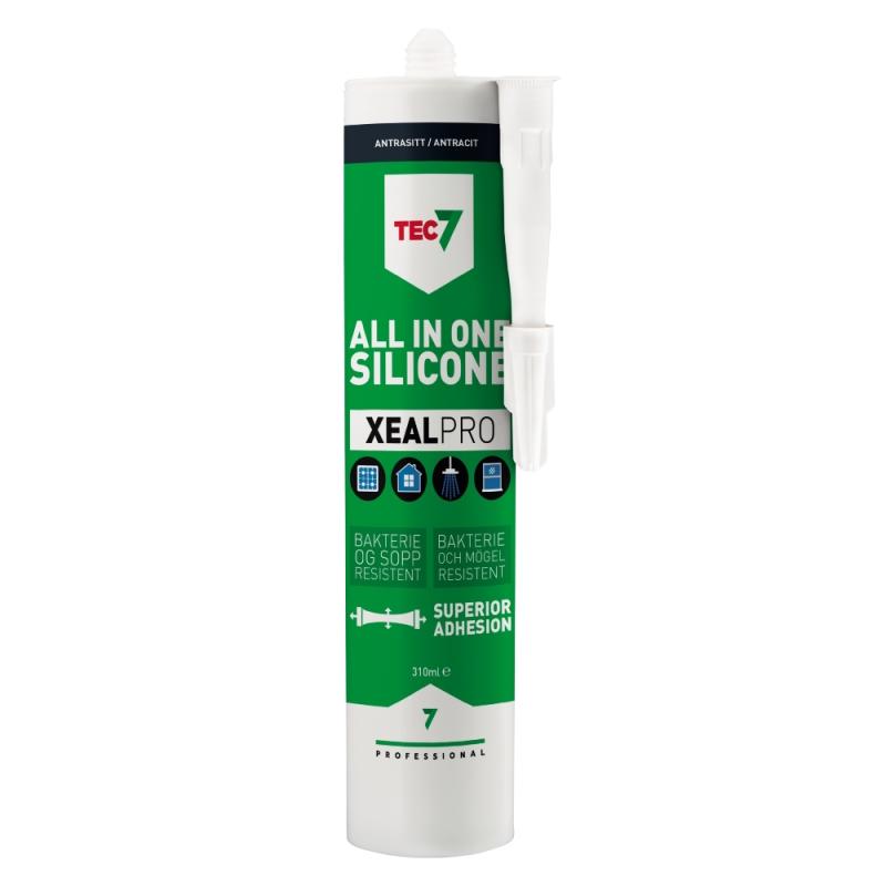 Silikone Xealpro 310ml Antracit Tec7
