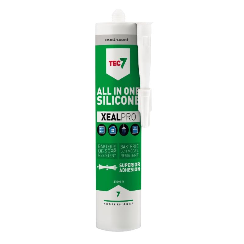 Silikone Xealpro 310ml Lysegrå Tec7