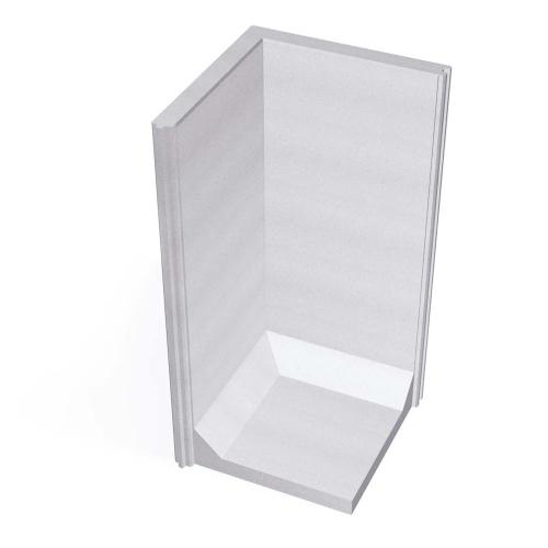 L-Stöd 20kN Hörn 90° Grå 1000mm, Benders 2878407A