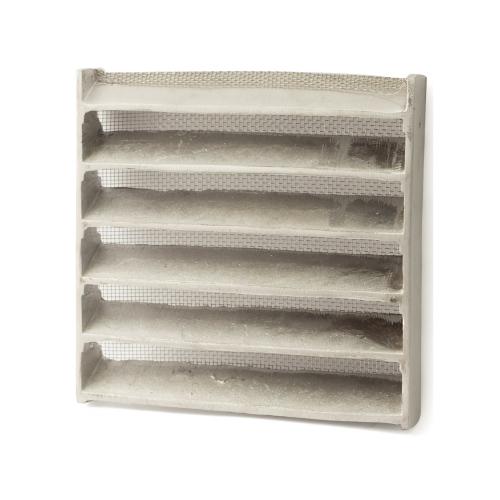 Ventilgitter 117, 125x125mm, Aluminium, Bårebo 422083