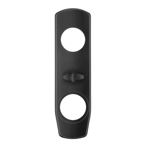 Langt Skilt Rundt Hul Med Knop, Mat Sort, Beslagsboden B732B