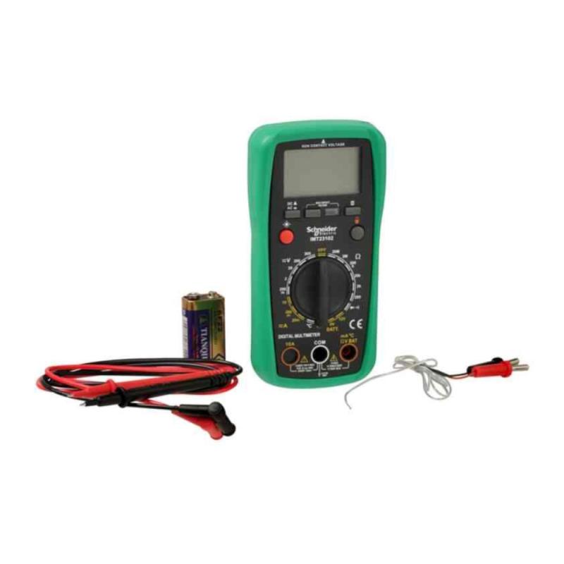 Digital Multime Multimeter Cat III 0-300V Grøn/Sort Schneider Electric