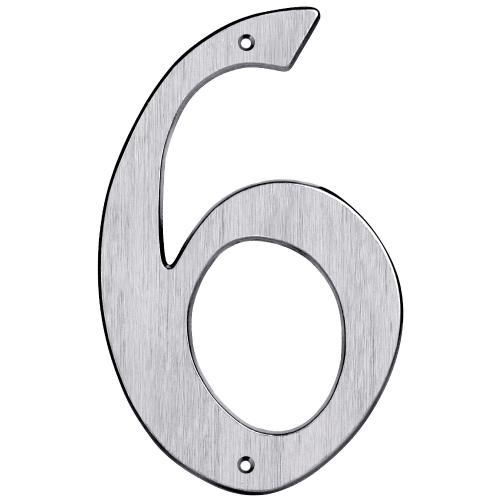 Nummer CH1 Nummer-6 205mm Børstet Chrom ​Bårebo 861146