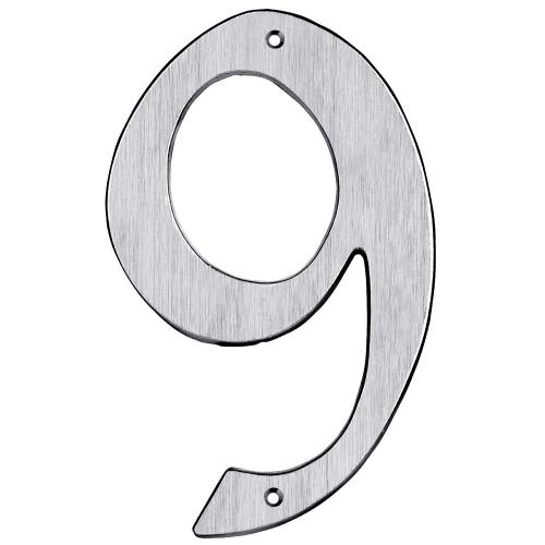 Nummer CH1 Nummer-9 205mm Børstet Chrom ​Bårebo 861149