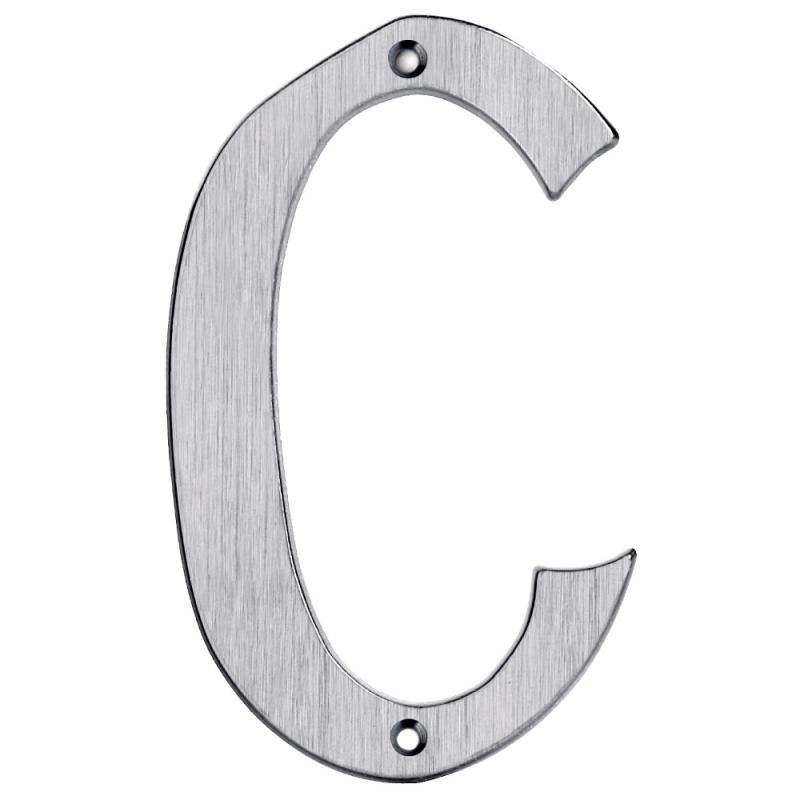 Bokstav C CH1 155mm Borstad Krom Bårebo 861206