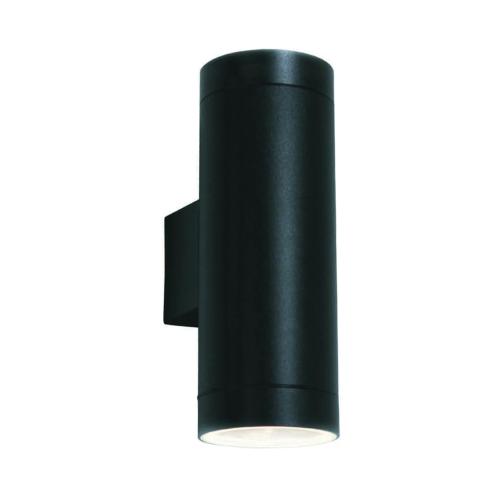 Vägglykta Tub Upp Och Nedljus 35W GU10 IP44 Svart Gelia