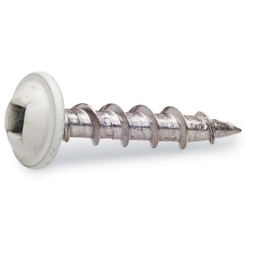 Vinduespladeskrue  Rustfrit Stål A4, Hvid, 3,5x25mm, 250stk, Fast 285604