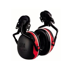 Earmuff X3, Helmet Mount P5, Red, Peltor