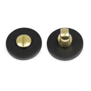 WC Fittings H262 Black/Polished Brass, Habo 18673