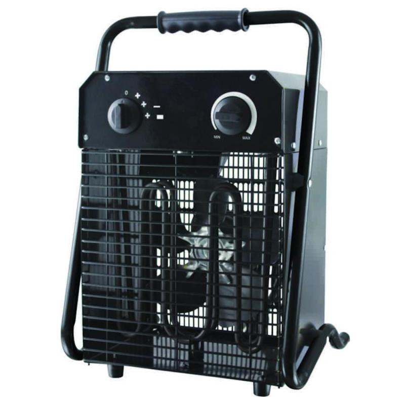 Varmeblæser Bygge 3,3kW 230V IP24 Sort Gelia