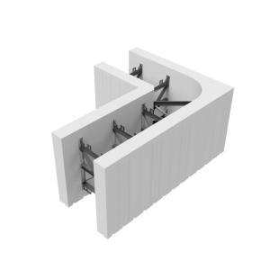 Avslutningsblock Thermomur 250X Hörn Höger