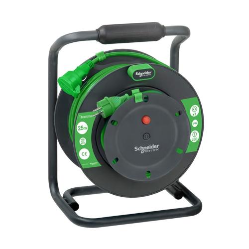 Kabeltromle Forlænget Omvendt 25+3m 3G1,5mm² 230V IP44 Schneider Electric