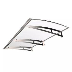 Entrance Roof 2000x1000mm Silver/Clear Glass Jabo 37354