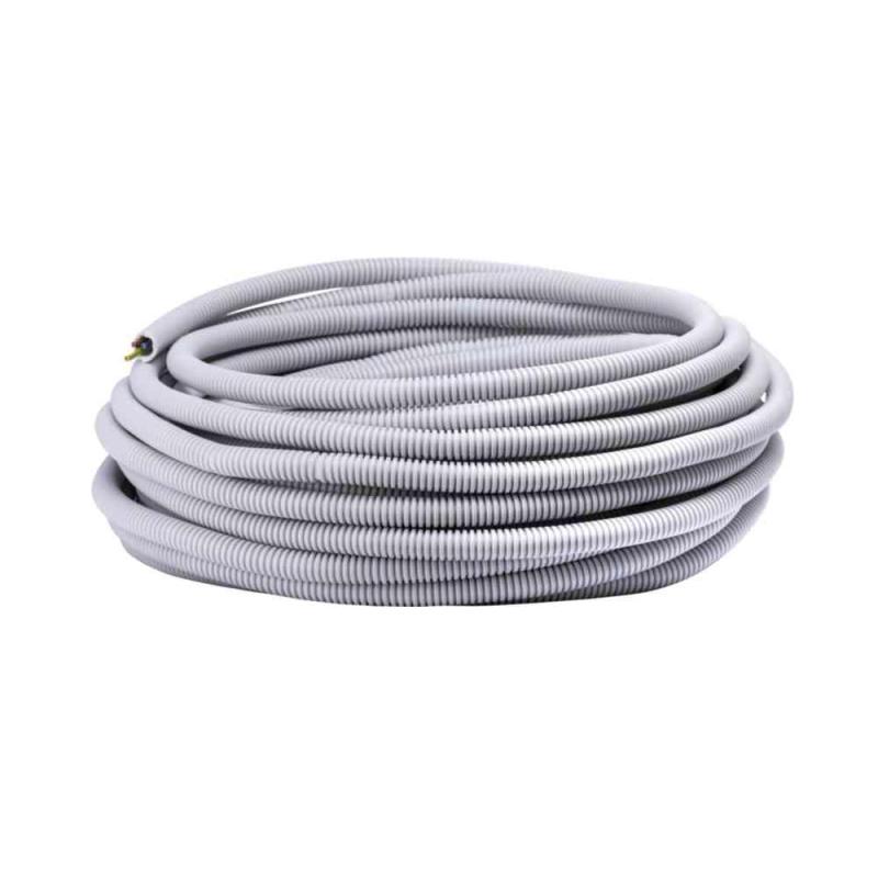 Flexrör 16mm Med Fördragen EK-Kabel 3G1,5mm² Eca 25m Draflex