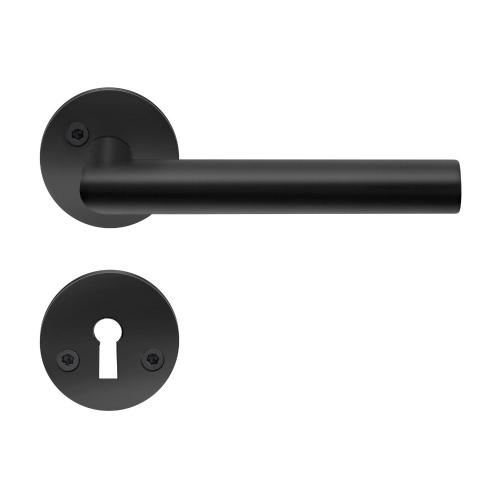 Innerdörrhandtag 97mm Svart Rostfritt Stål Beslagsboden B236BNS