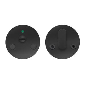 Toalettbeslag 52mm Matt Svart Beslagsboden B240BNS