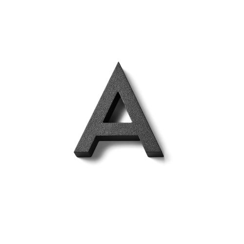 Bokstav A, Modern Large, Svart, Habo 18431