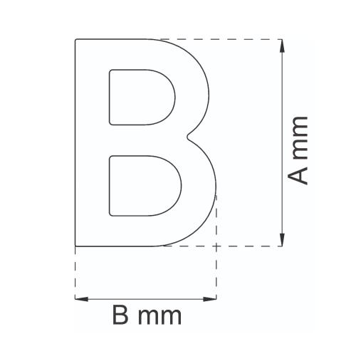 Brev Moderne Stor Sort Habo
