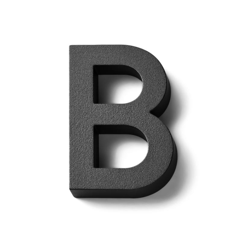 Bokstav Modern Large Svart Habo (B)