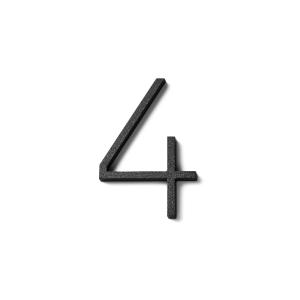 House Number 4 Contemporary 79x52mm, Black, Habo 18776