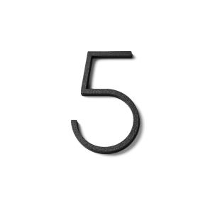 House Number 5 ContemporarySmall 81x52mm, Black, Habo 18777