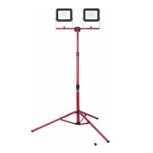 Pollux LED Spotlight With Telescopic Stand, 2x30W, Malmbergs