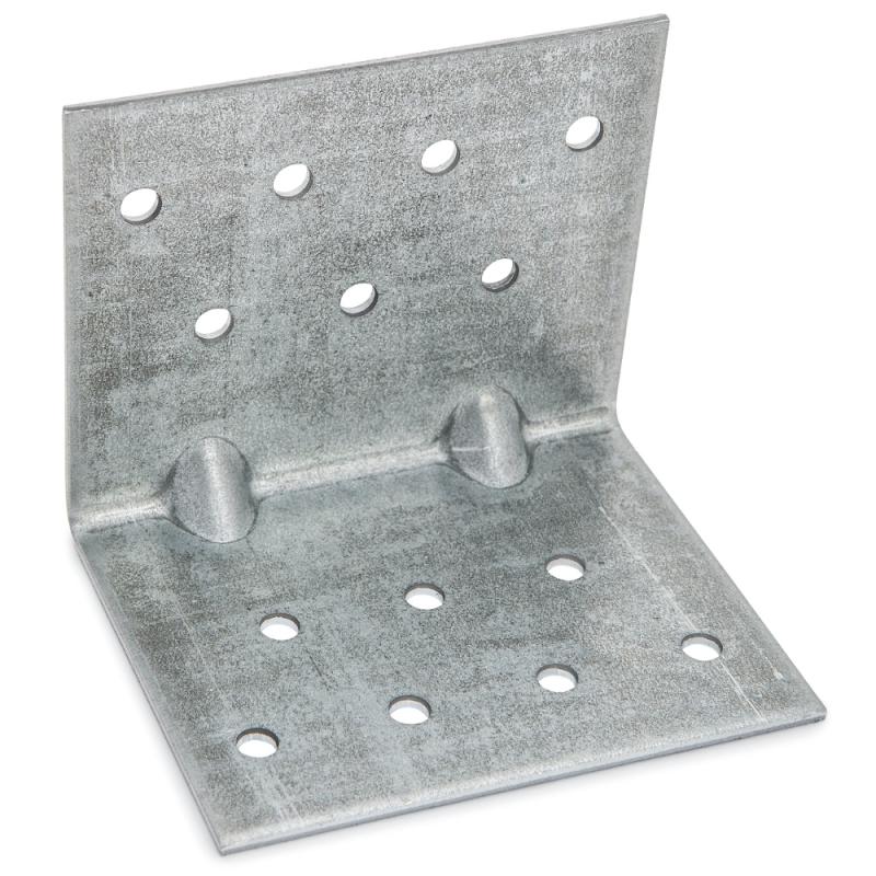 Vinkelbeslag ABS, CC, 65x65x2x80mm, Varmgalvaniseret, 45stk, Fast 833460