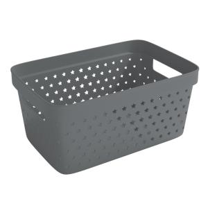 Storage Basket Star Basket, 4.5L, Gray, 10pcs, Nordiska Plast