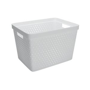 Storage Basket Star Basket 19L, White, 10pcs, Nordiska Plast​