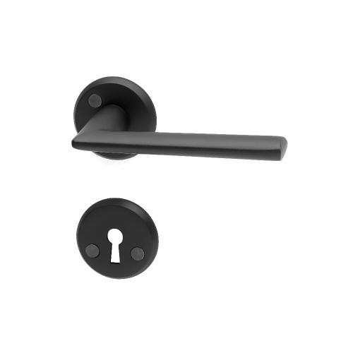 Dørgreb Miami Kombi Aluminium, Sort, Habo 19061