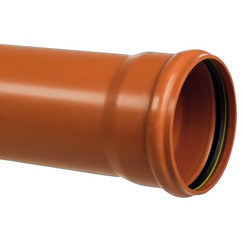 Jordafløbsrør Med Muffe 110x1000mm Polypropylen Terana