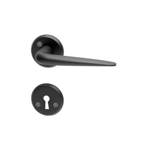 Indvendigt Dørgreb Porto, Sort, Habo 19068