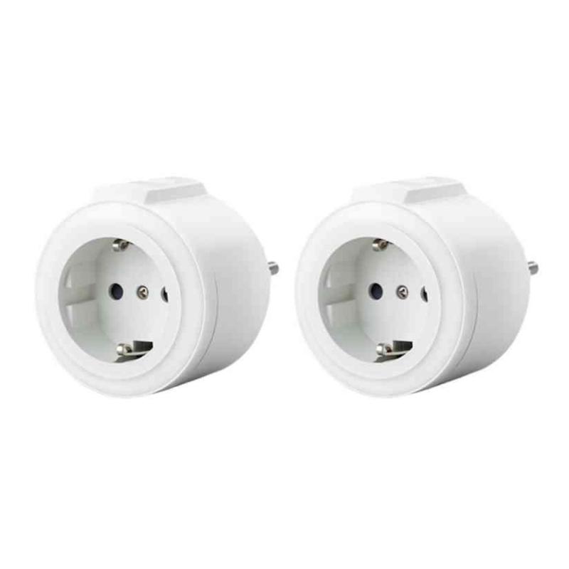 Fjärrströmbrytare 2 Mottagare On/Off/Random 50m 230V Vit Gelia