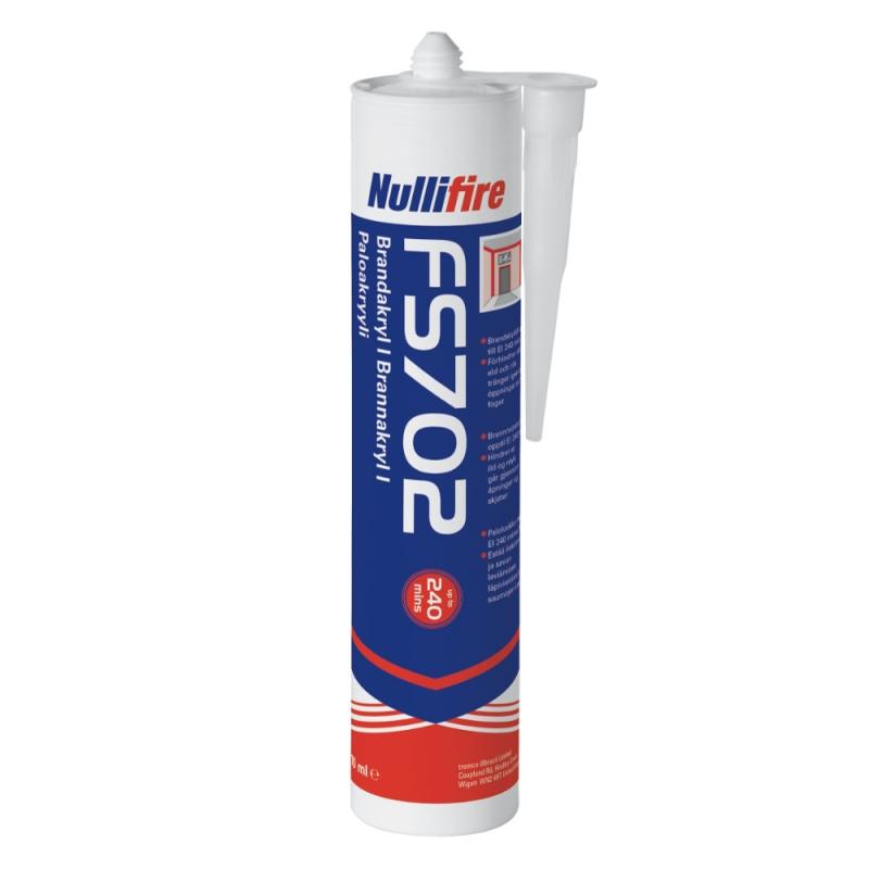 Fire Akryl FS702, 310ml, Hvid, Nullifire
