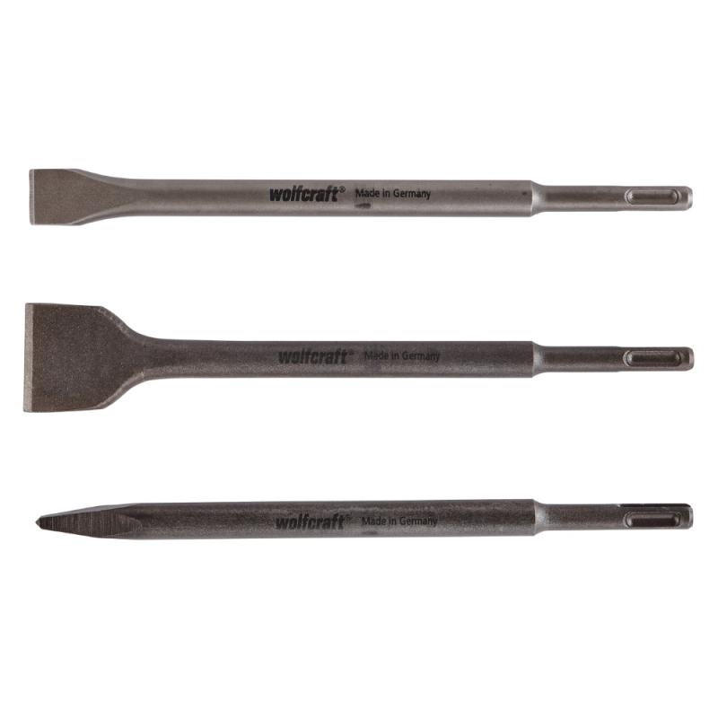 Mejselsæt SDS-Plus 3 Styks Wolfcraft