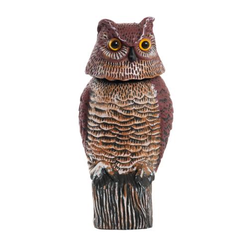 Fågelskrämma Uggla med rörligt huvud