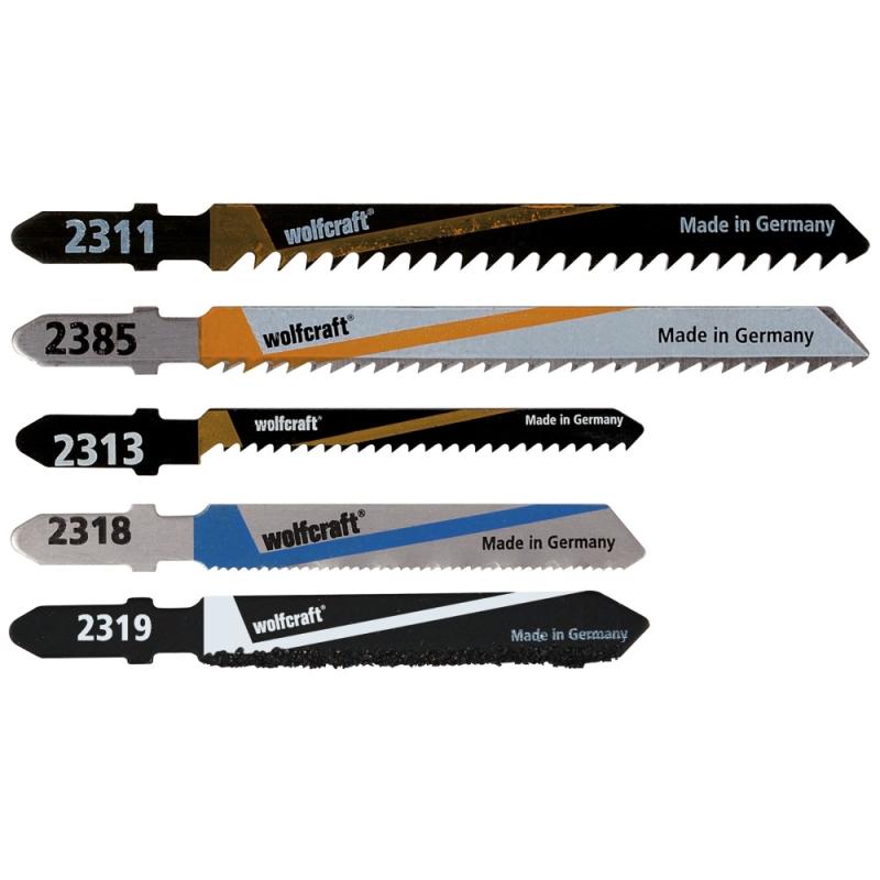 Sticksågsblad Set Multi 5st Wolfcraft